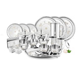 FnS MANDALA Stainless Steel Dinner Set (60pcs)